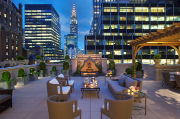 Outdoor Terrace at InterContinental New York Barclay