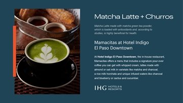 Drinkcard latte at mamacitas hotel indigo el paso downtown