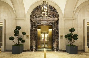 Birdcage details at intercontinental new york barclay echoing the birdcage once situated in the lobby