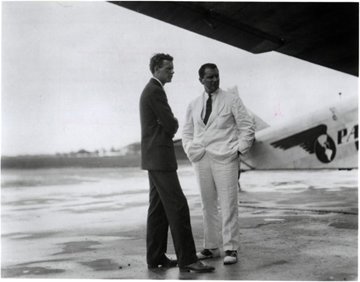 Juan trippe founder of intercontinental on the tarmac
