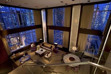 The penthouse suite at intercontinental new york times square which was once the office of juan trip