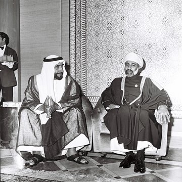 1st GCC Meeting at Intercontinental Abu Dhabi Shaikh Zayed Al Nahyan and Sultan Qabou
