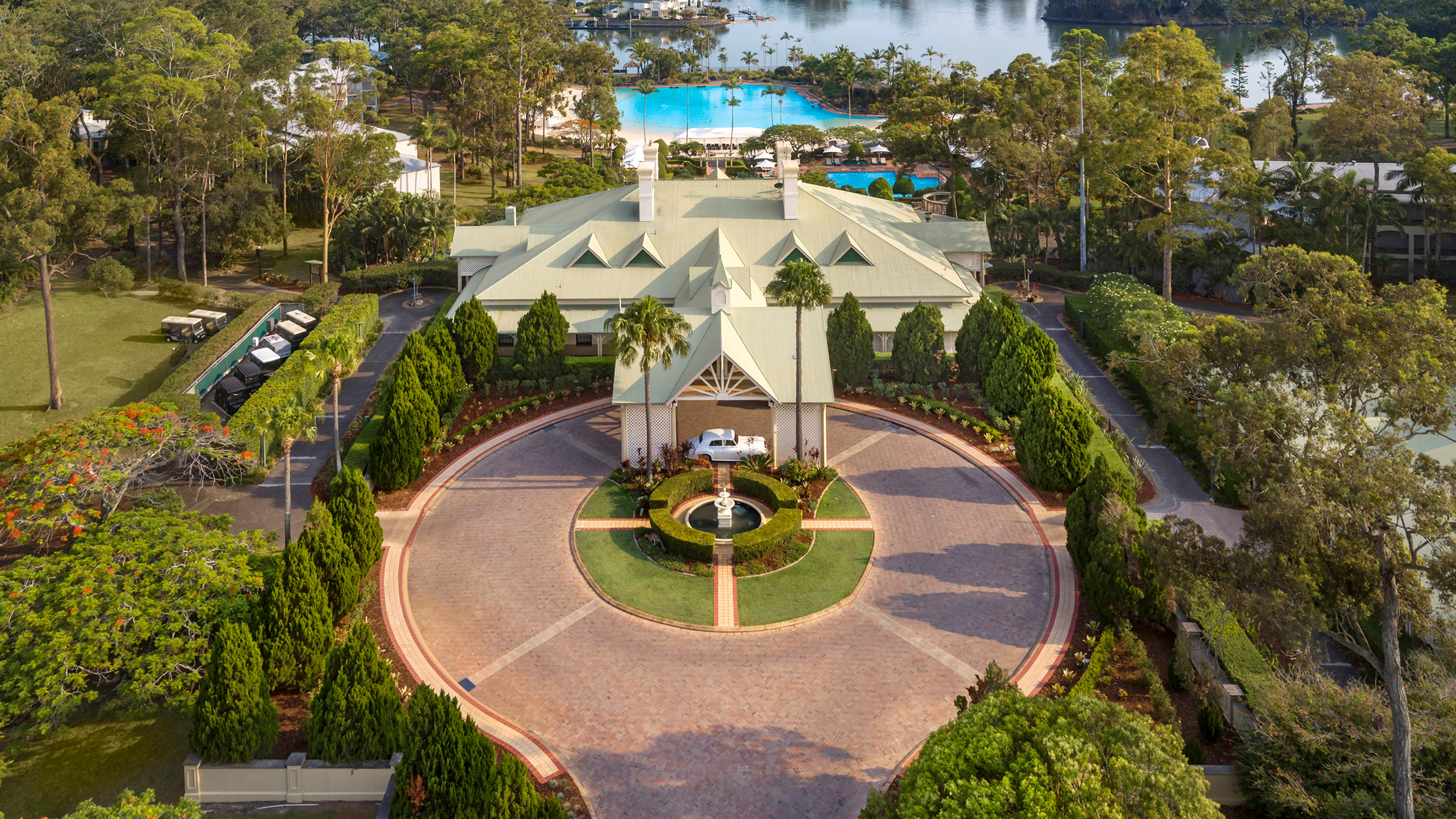 Aerial View of Intercontinental Sanctuary Cove Resort