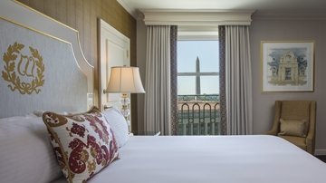 Guest Room with View of Washington Monument at Intercontinental The Willard Washington D