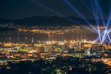 Hobart, Tasmania during Dark Mofo (Source: Getty Images) 