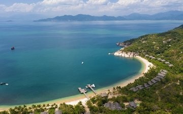 Ninh Van Bay Vietnam Aerial of Ninh Van Bay