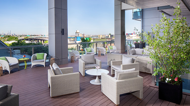 The terrace, Hotel Indigo Flushing
