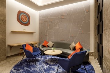 Reading corner at Lobby Lounge