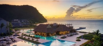 Intercontinental resort on dominicas douglas bay exterior