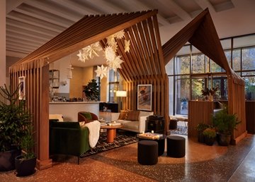 The Winter Chalet at Hotel Indigo Williamsburg