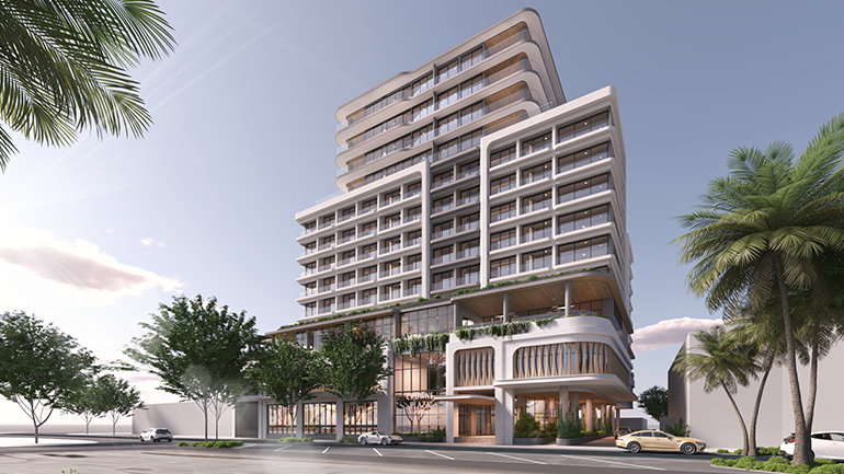 Crowne Plaza Maroochydore artists impression