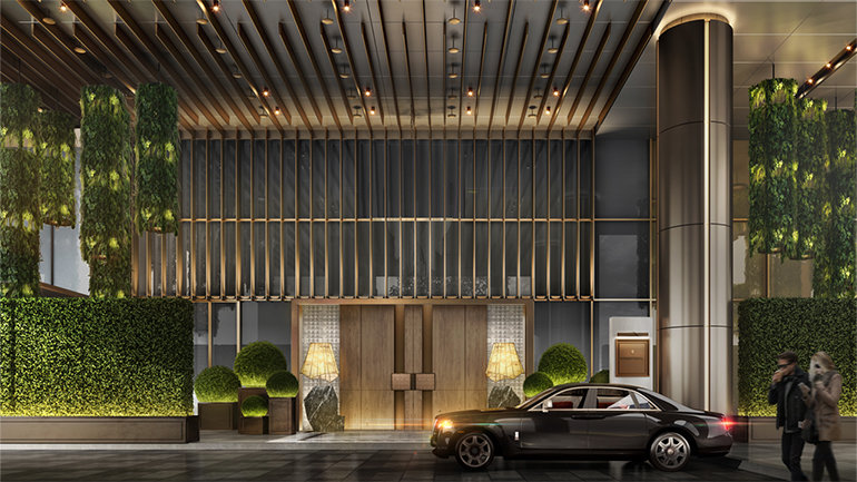 From left to right: InterContinental Shenzhen ICSZ, InterContinental Taipei, Holiday Inn Shanghai NECC