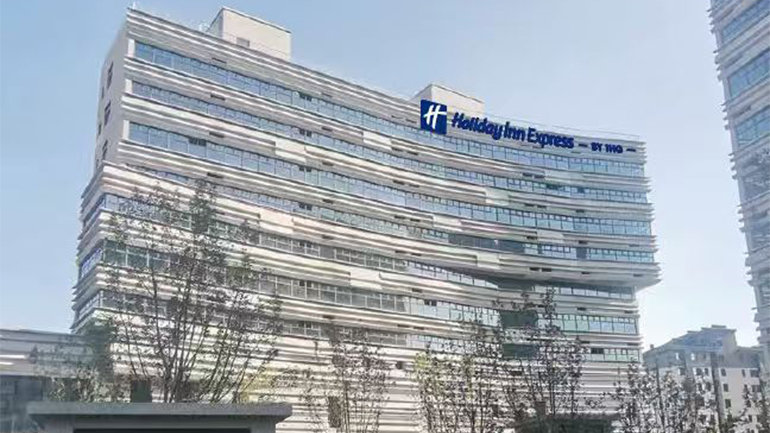 From left to right: Holiday Inn Express Shenzhen Bay, Holiday Inn Express Shanghai North Bund Riverside, Holiday Inn Express Beijing Daxing Xihongmen