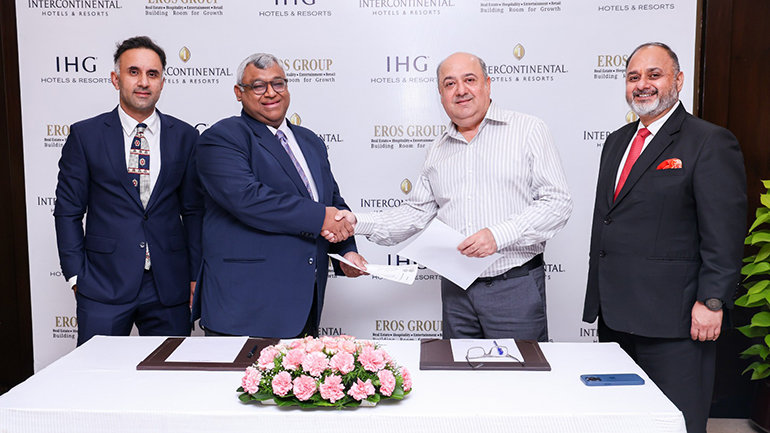 IHG Hotels & Resorts to bring luxury hospitality to the heart of Delhi with signing of InterContinental Eros New Delhi Nehru Place