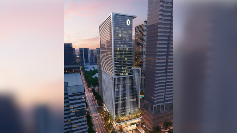Exterior Rendering of InterContinental Manila