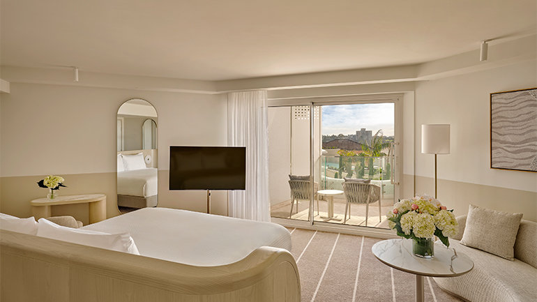 Reimagined interiors and beachfront views