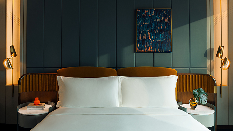 (L-R): The Living Room, One Bedroom Naluria Suite, and Tuai + Till all-day-dining