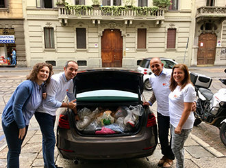 Milan Sales Team Donations